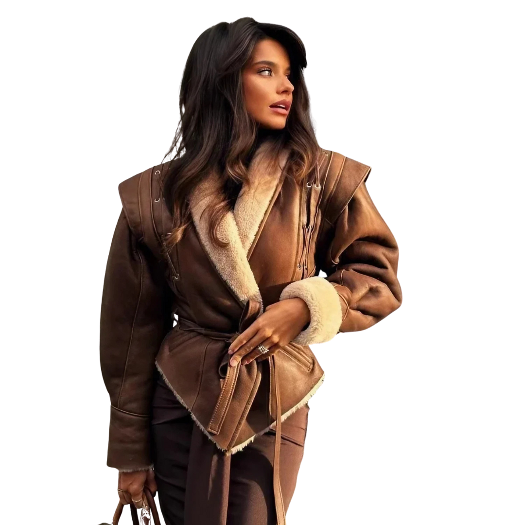 Marbella | Chaqueta con efecto pelo