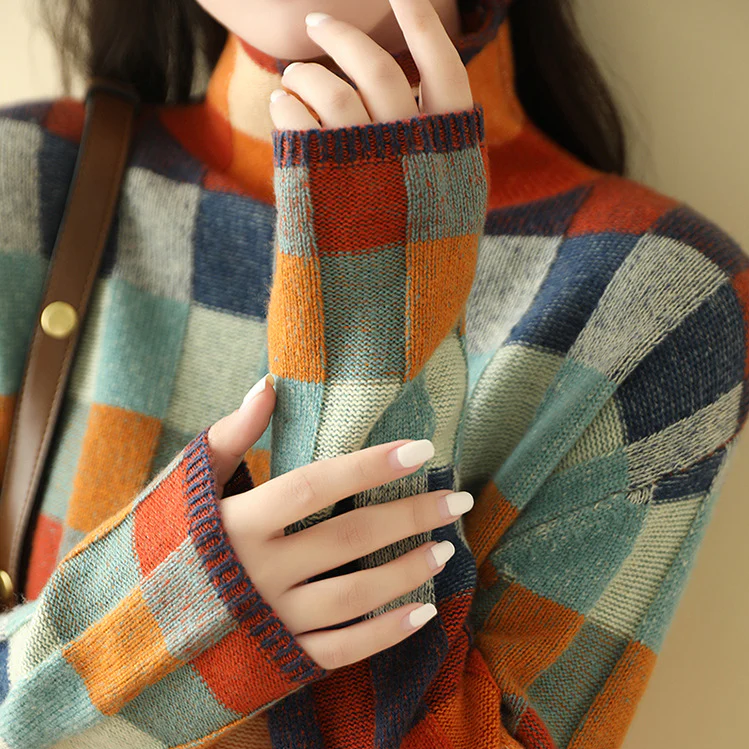 Alma | Jersey de cuello alto en 100% cachemir