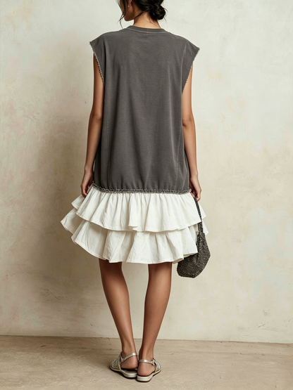 Nieves | Vestido casual de bloques de color con ajuste holgado para vacaciones
