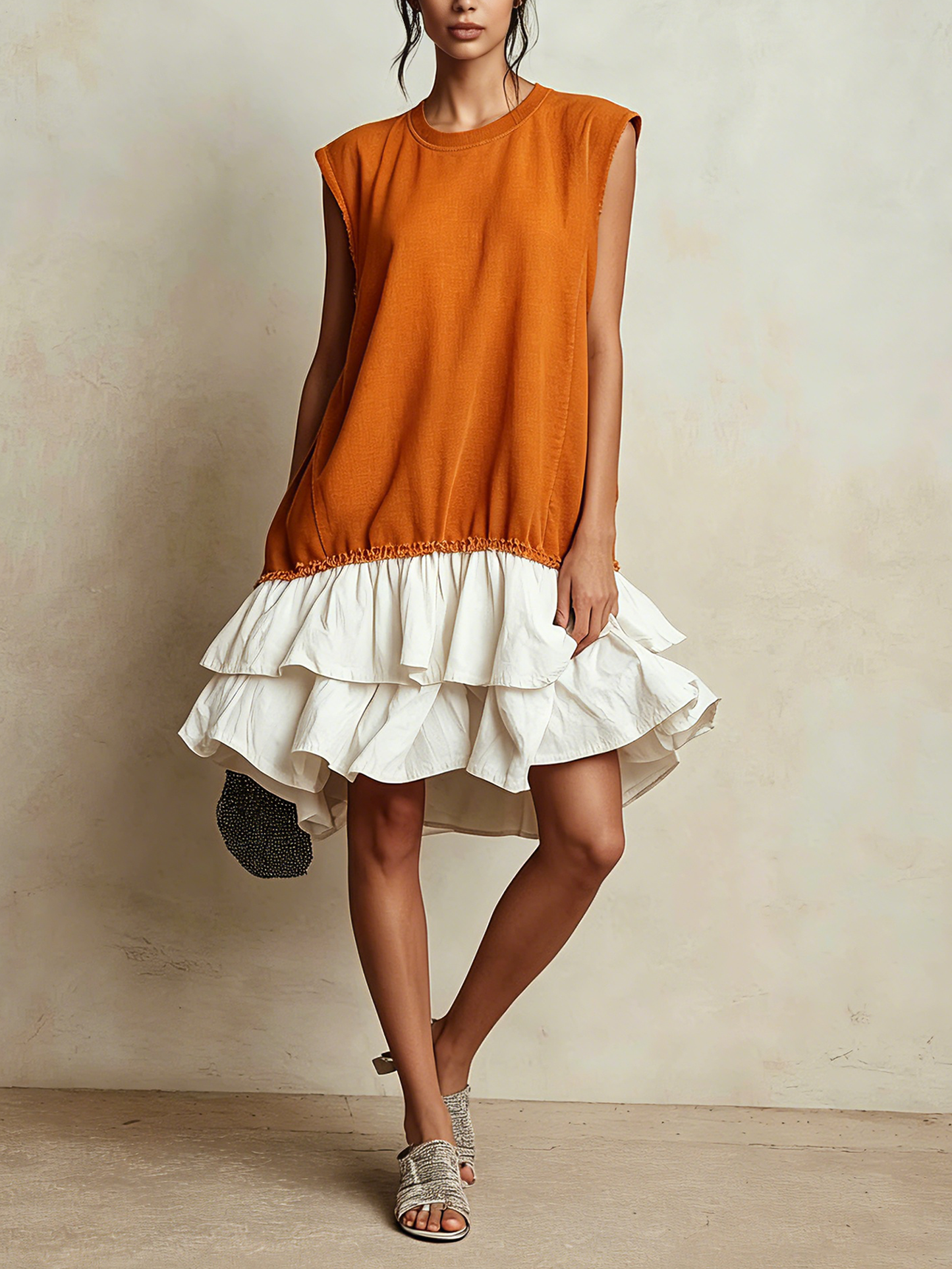 Nieves | Vestido casual de bloques de color con ajuste holgado para vacaciones