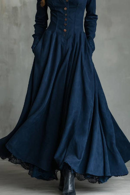 Zendaya | Vestido maxi con cuello camisero