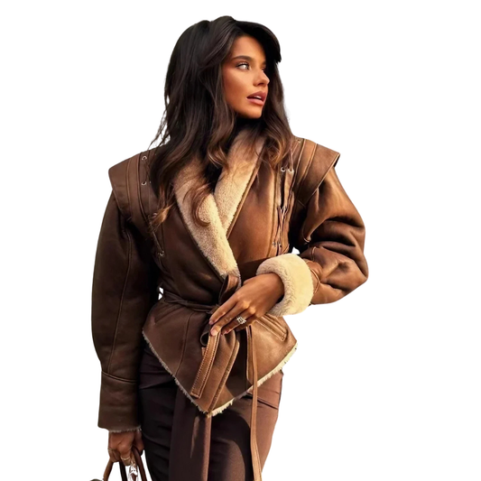 Marbella | Chaqueta con efecto pelo