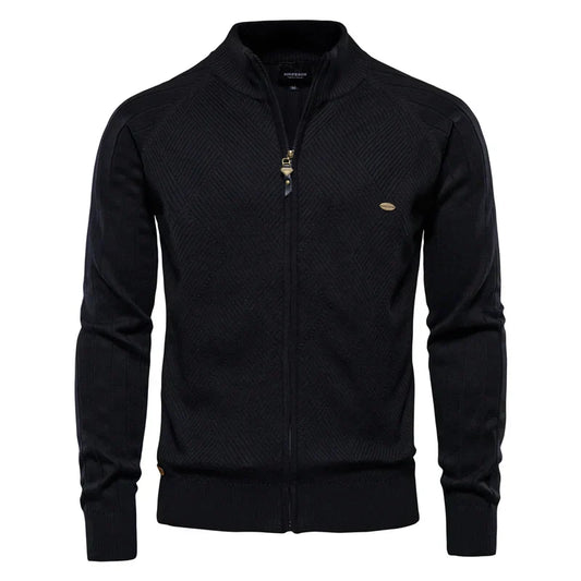 Nicolás | Suéter-chaqueta de algodón premium