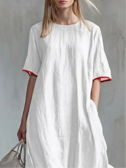 Ivana | Vestito casual con toppe a righe